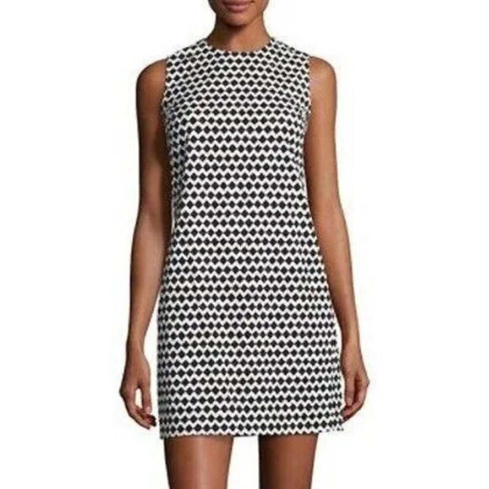 EUC Theory Adraya 100% Cotton Geo Shift Dress Black White 2, XS $265